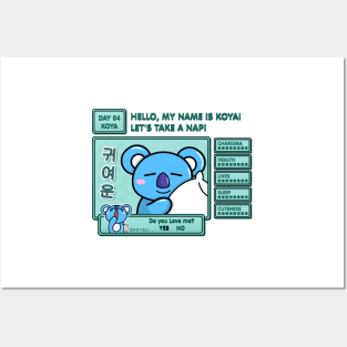 BT21- Koya Game Style Posters and Art